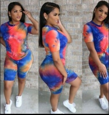 Tie Dye -  Blue & Orange