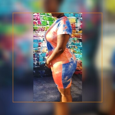 Tie Dye -  Blue & Orange