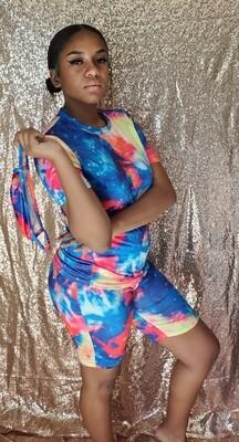Tie Dye Splash w/mask